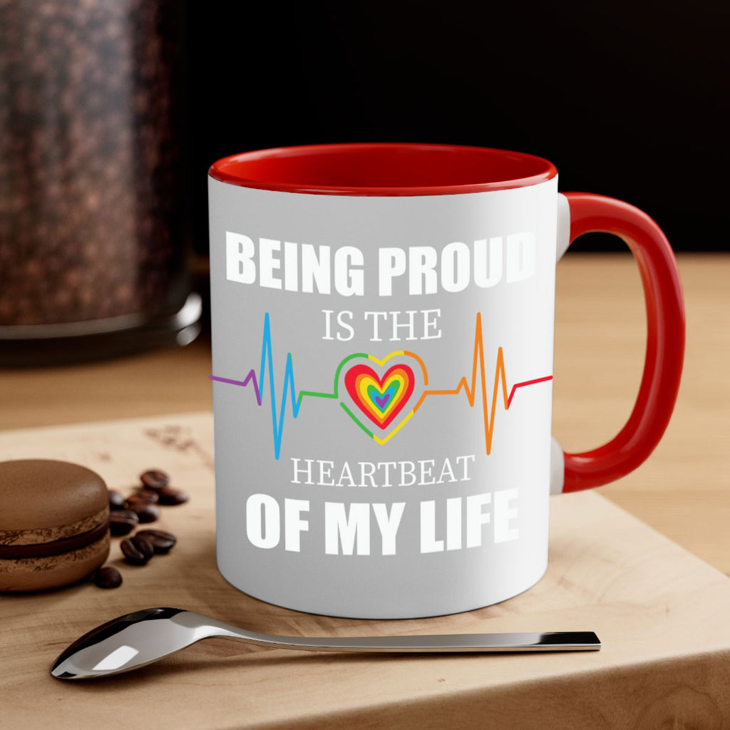being proud is the heartbeat lgbt 158#- lgbt-Mug / Coffee Cup