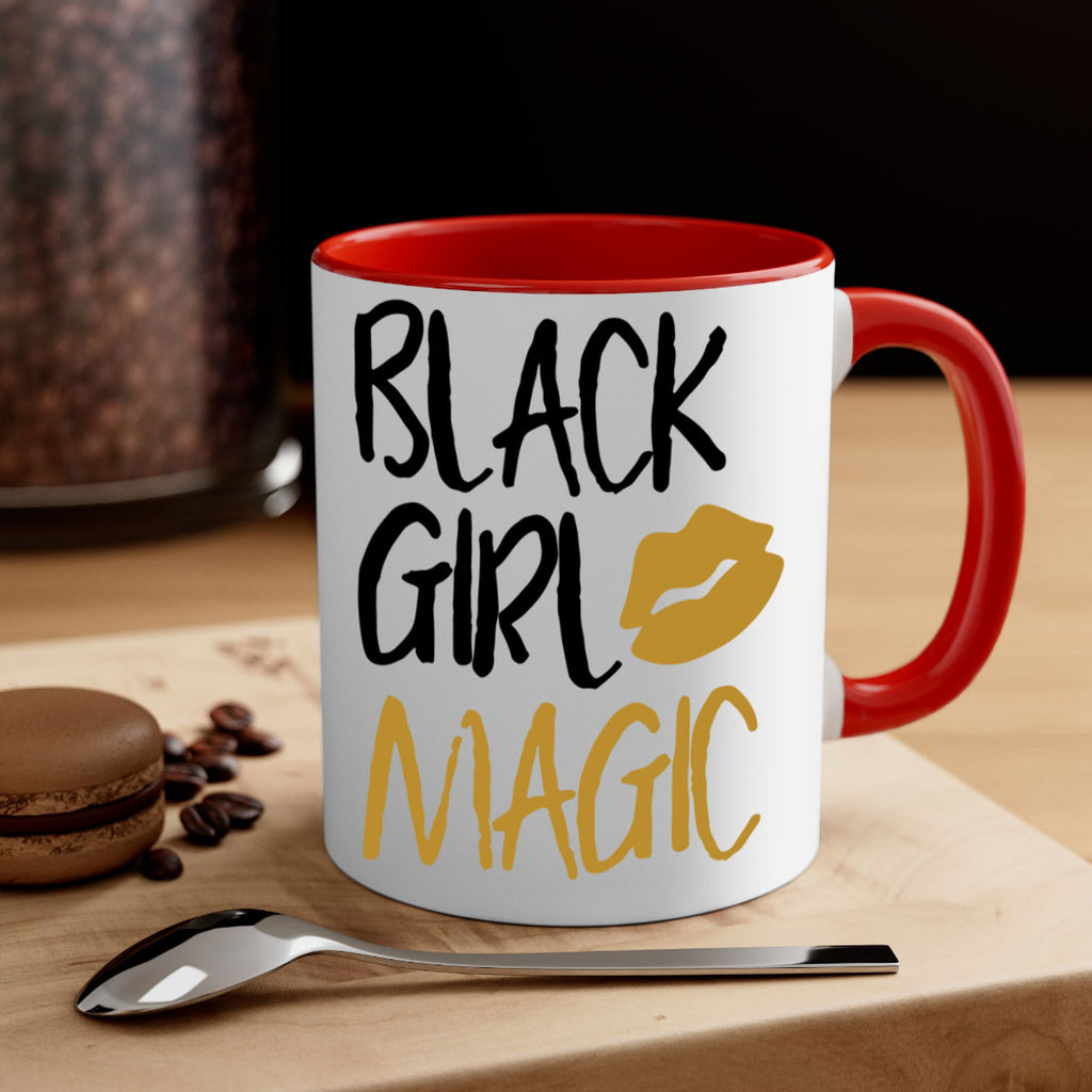 black girl magic lips cocoandbanana 245#- black words - phrases-Mug / Coffee Cup