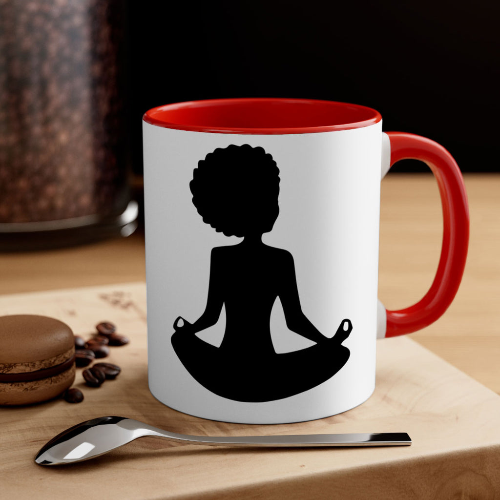 black woman sitting 8#- Black women - Girls-Mug / Coffee Cup