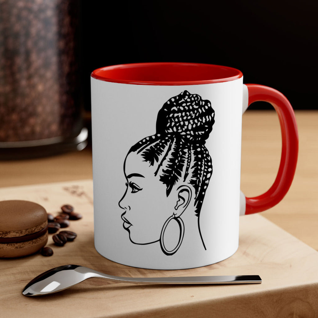 black woman with braids 7#- Black women - Girls-Mug / Coffee Cup