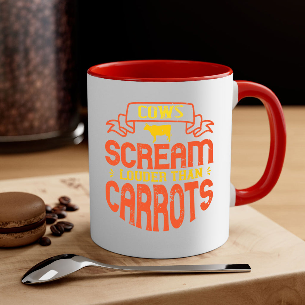 cows scream louder than carrots 71#- vegan-Mug / Coffee Cup