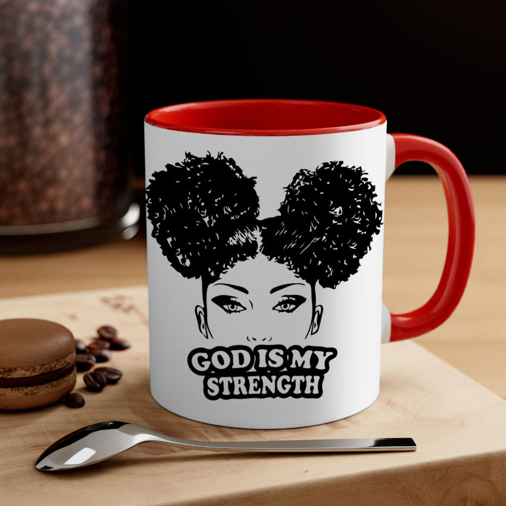god is my strength 2#- Black women - Girls-Mug / Coffee Cup
