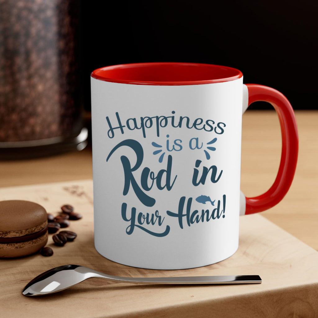 happiness is a rod 123#- fishing-Mug / Coffee Cup