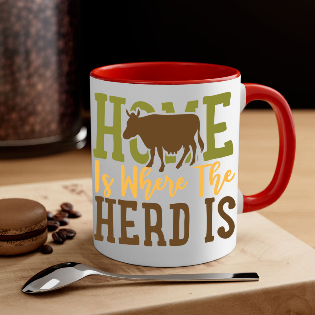 home is where the herd is 7#- Farm and garden-Mug / Coffee Cup
