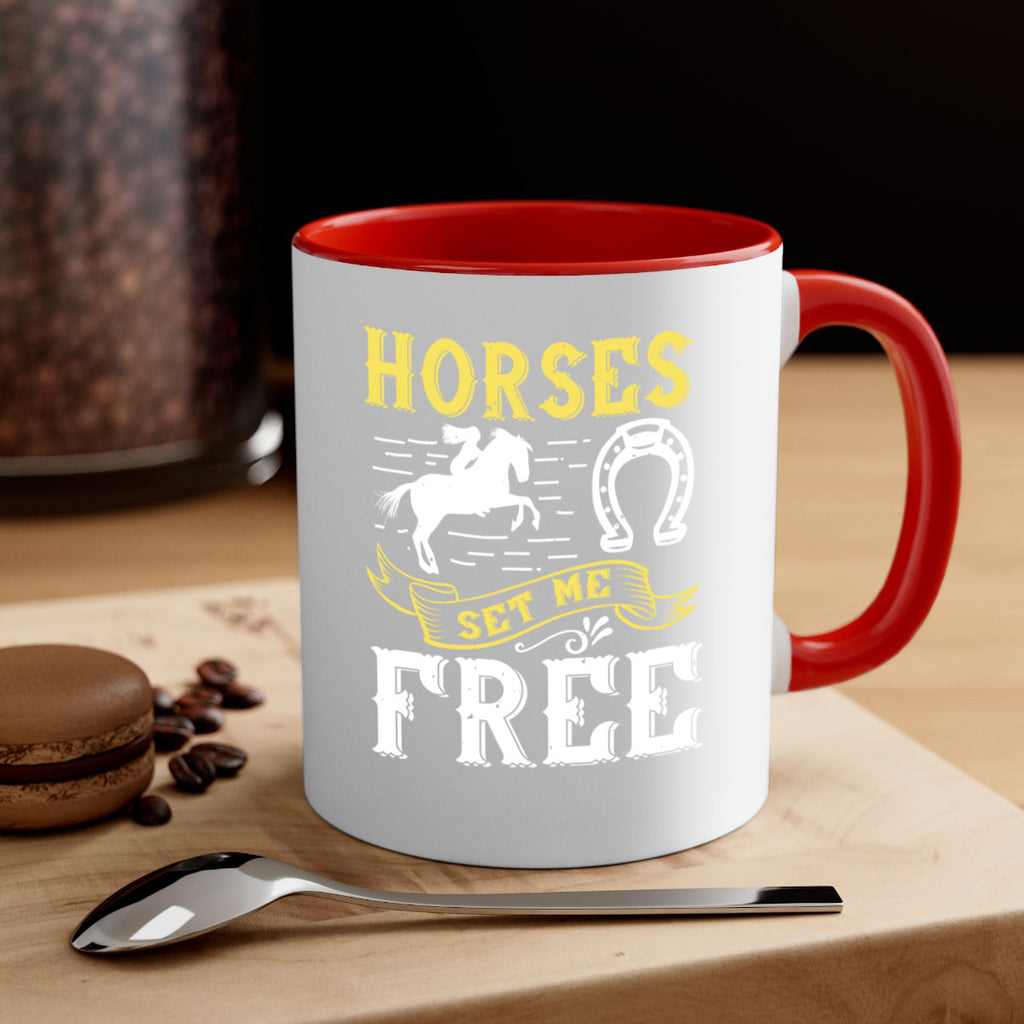 horses set me free Style 39#- horse-Mug / Coffee Cup