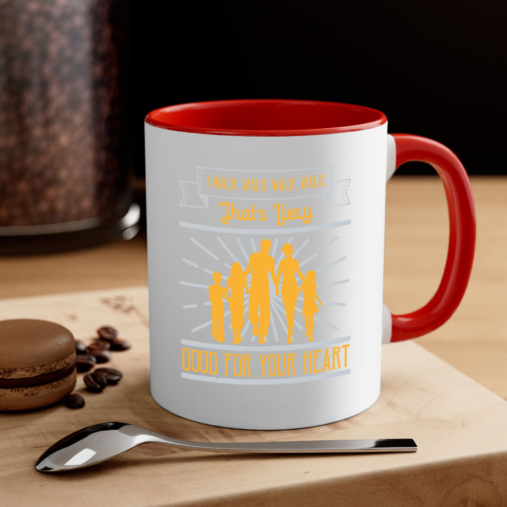 i walk walk walk walk thats very good for your heart 55#- walking-Mug / Coffee Cup