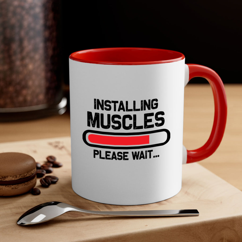 installing muscles please wait 7#- gym-Mug / Coffee Cup