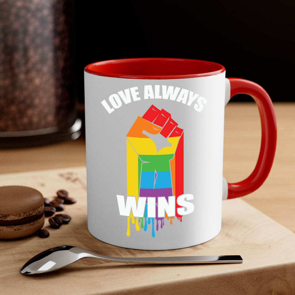 love always wins lgbt fist lgbt 87#- lgbt-Mug / Coffee Cup