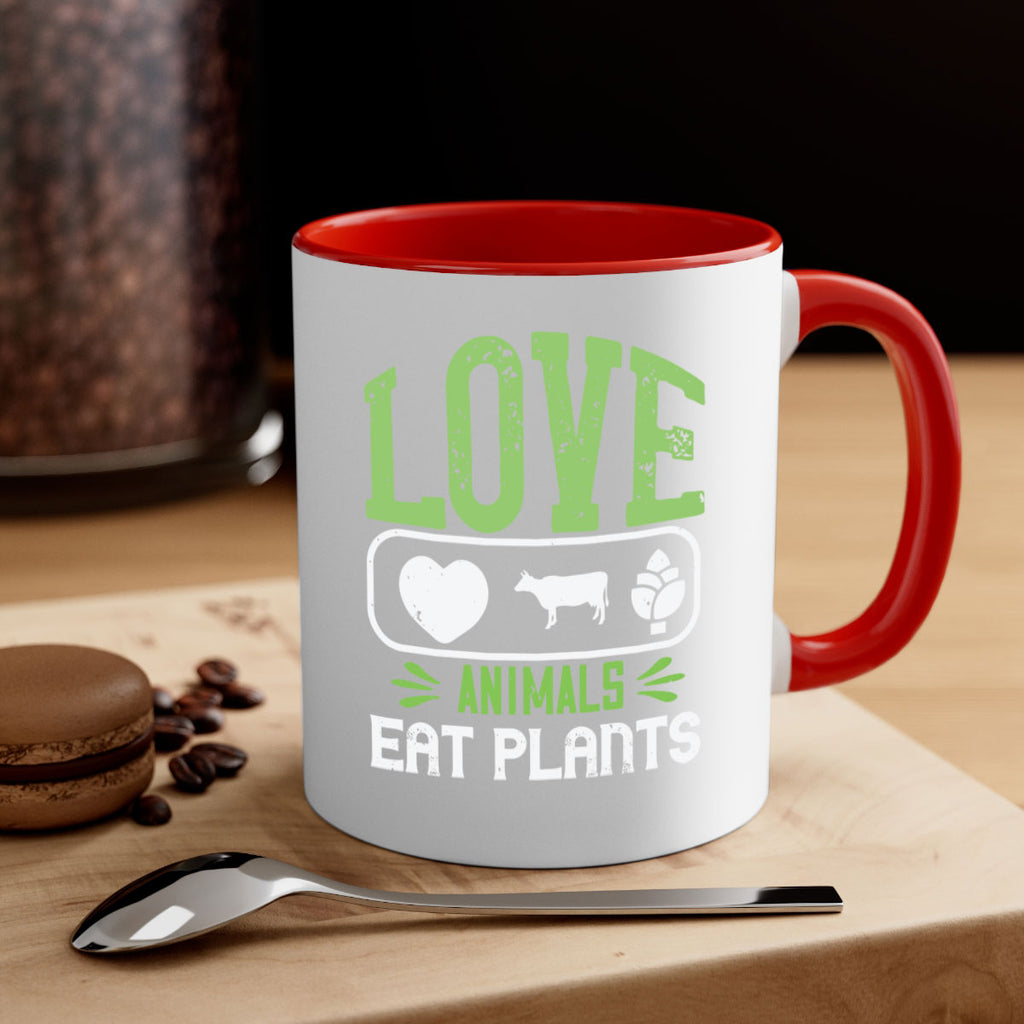 love animals eat plants 33#- vegan-Mug / Coffee Cup