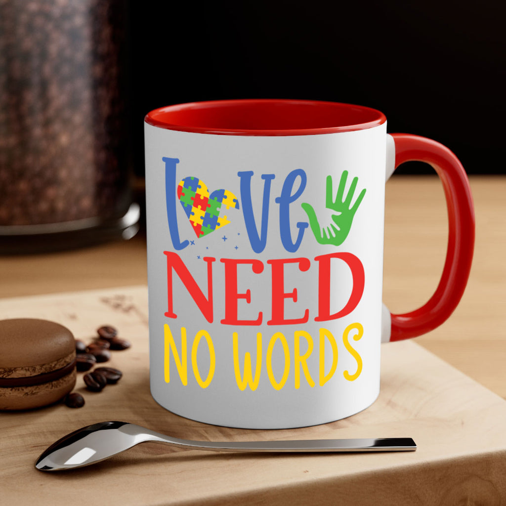 love need no words Style 28#- autism-Mug / Coffee Cup