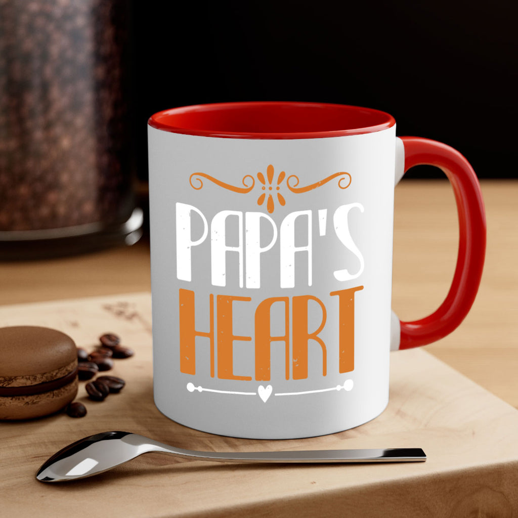 papas heart 13#- grandpa-Mug / Coffee Cup
