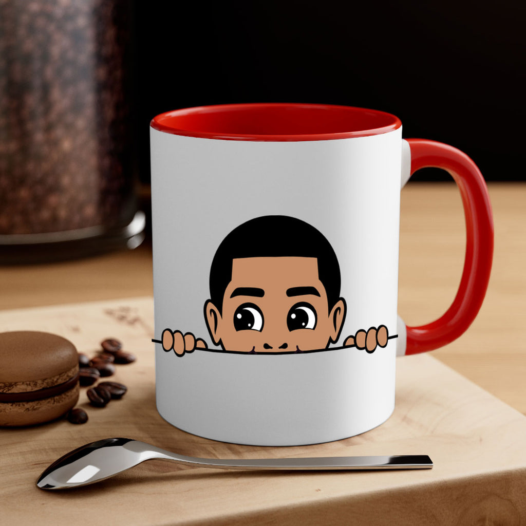 peekaboo boy 17#- Black men - Boys-Mug / Coffee Cup