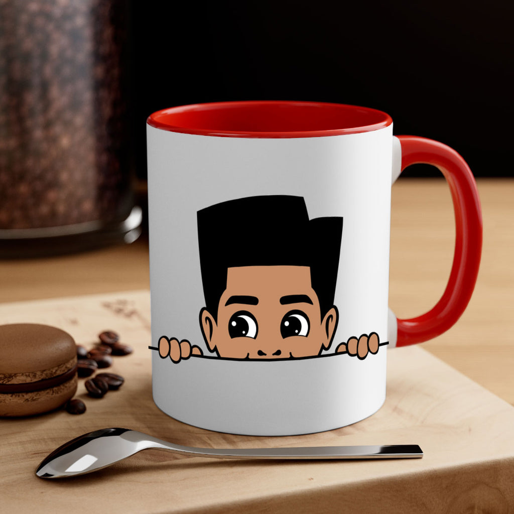 peekaboo boy 18#- Black men - Boys-Mug / Coffee Cup