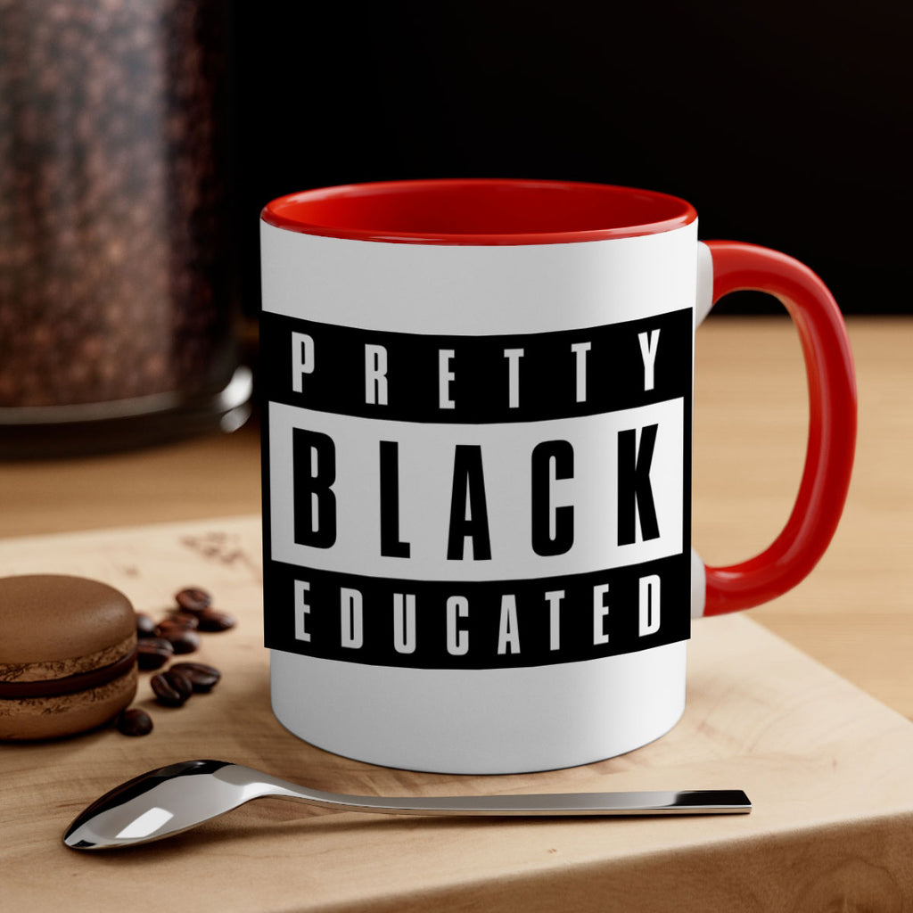 pretty black educated 50#- black words - phrases-Mug / Coffee Cup