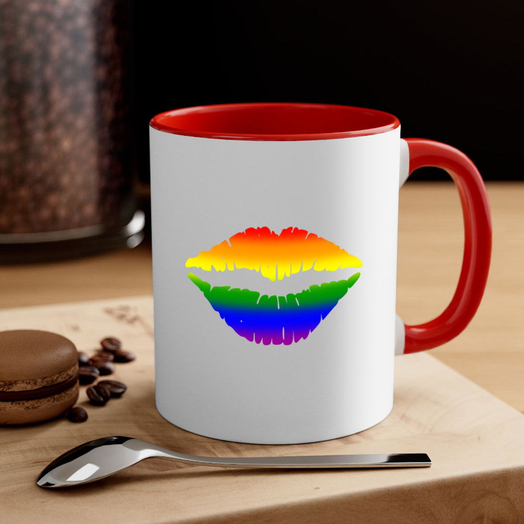 rainbow lips 6#- lgbt-Mug / Coffee Cup