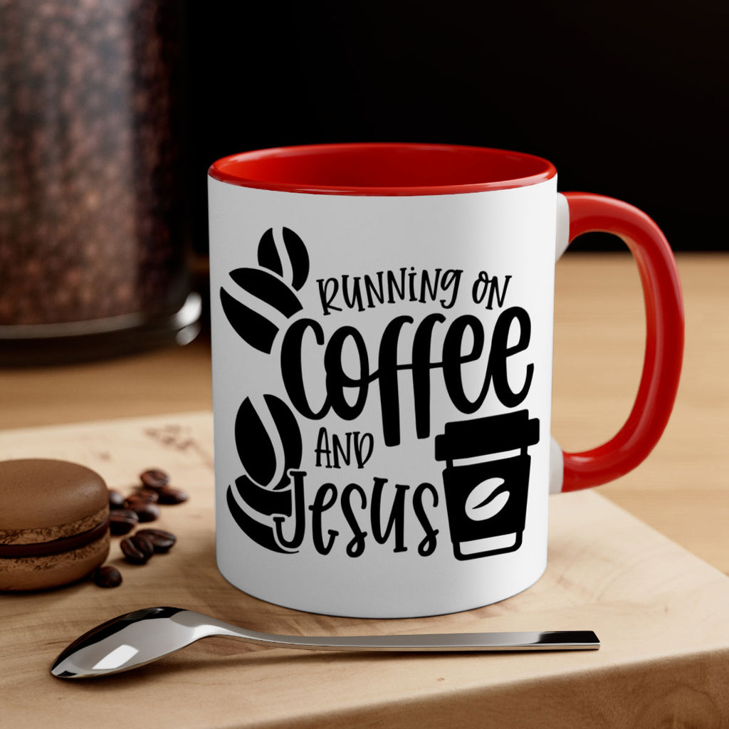 running on coffee and jesus 38#- coffee-Mug / Coffee Cup