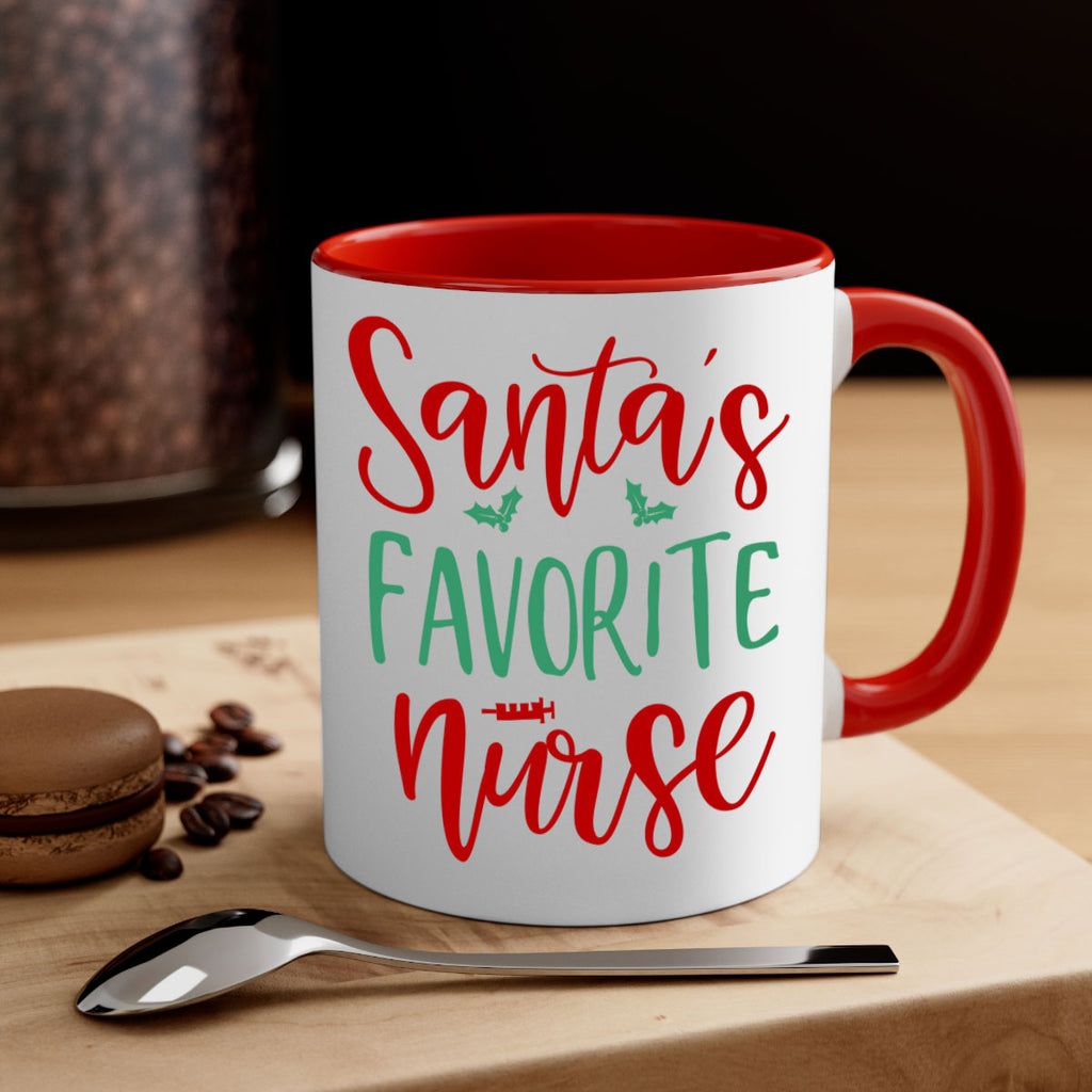 santa s favorite nurse style 608#- christmas-Mug / Coffee Cup