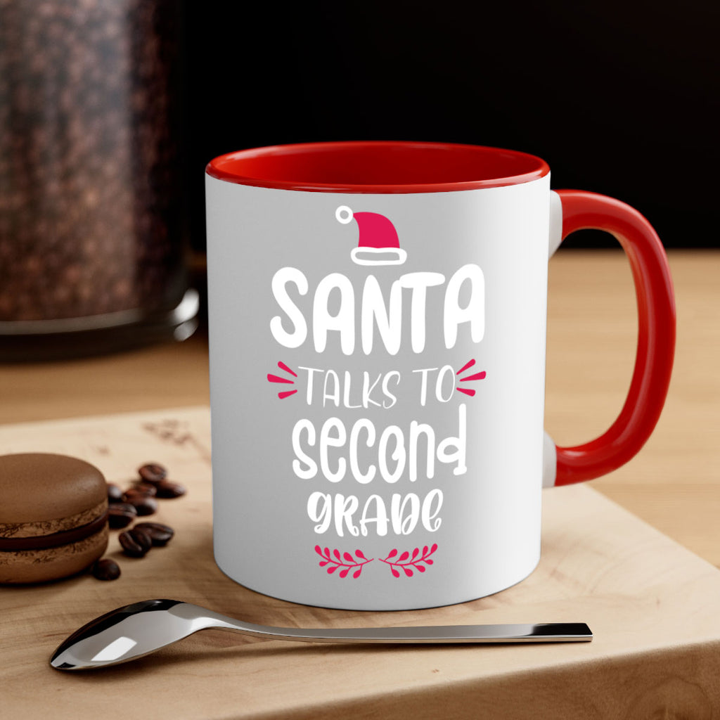santa talks to second grade style 610#- christmas-Mug / Coffee Cup