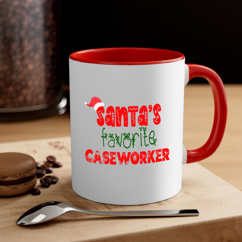 santas favorite caseworker style 704#- christmas-Mug / Coffee Cup
