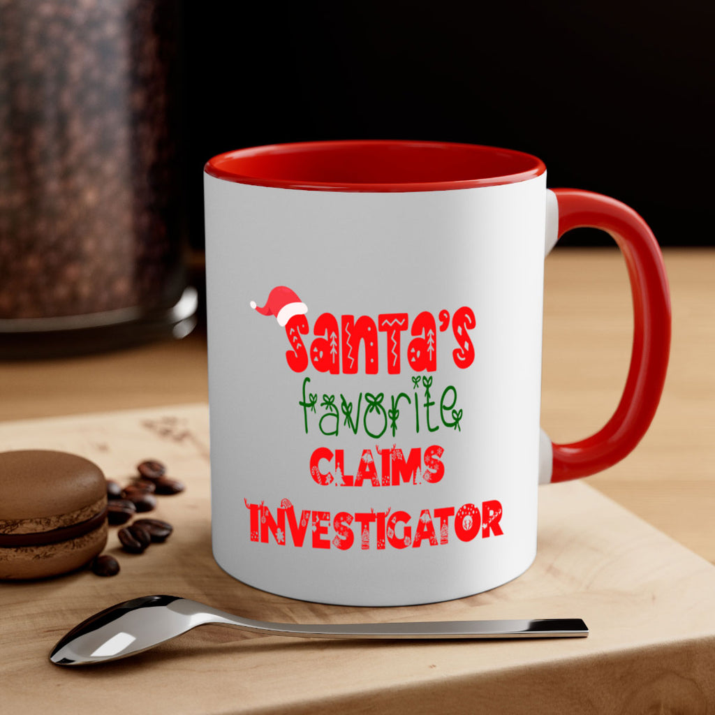 santas favorite claims investigator style 719#- christmas-Mug / Coffee Cup