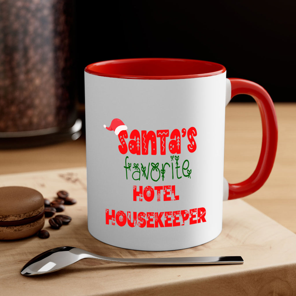 santas favorite hotel housekeeper style 876#- christmas-Mug / Coffee Cup