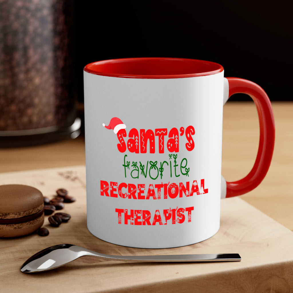 santas favorite recreational therapist style 1060#- christmas-Mug / Coffee Cup