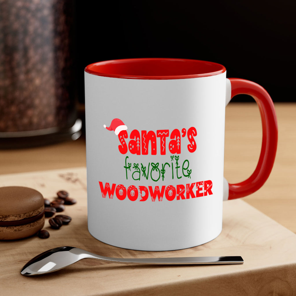 santas favorite woodworker style 1157#- christmas-Mug / Coffee Cup