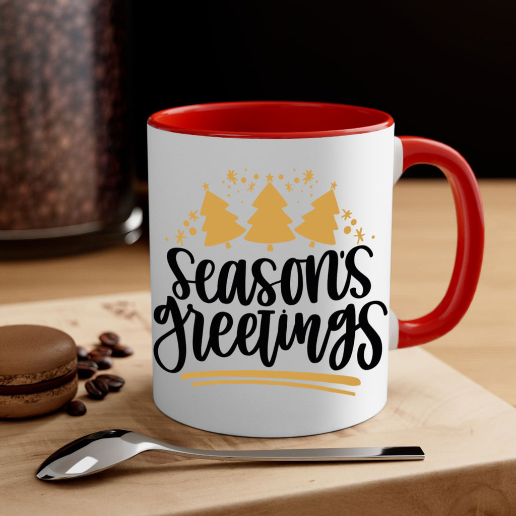 season greetings gold 51#- christmas-Mug / Coffee Cup