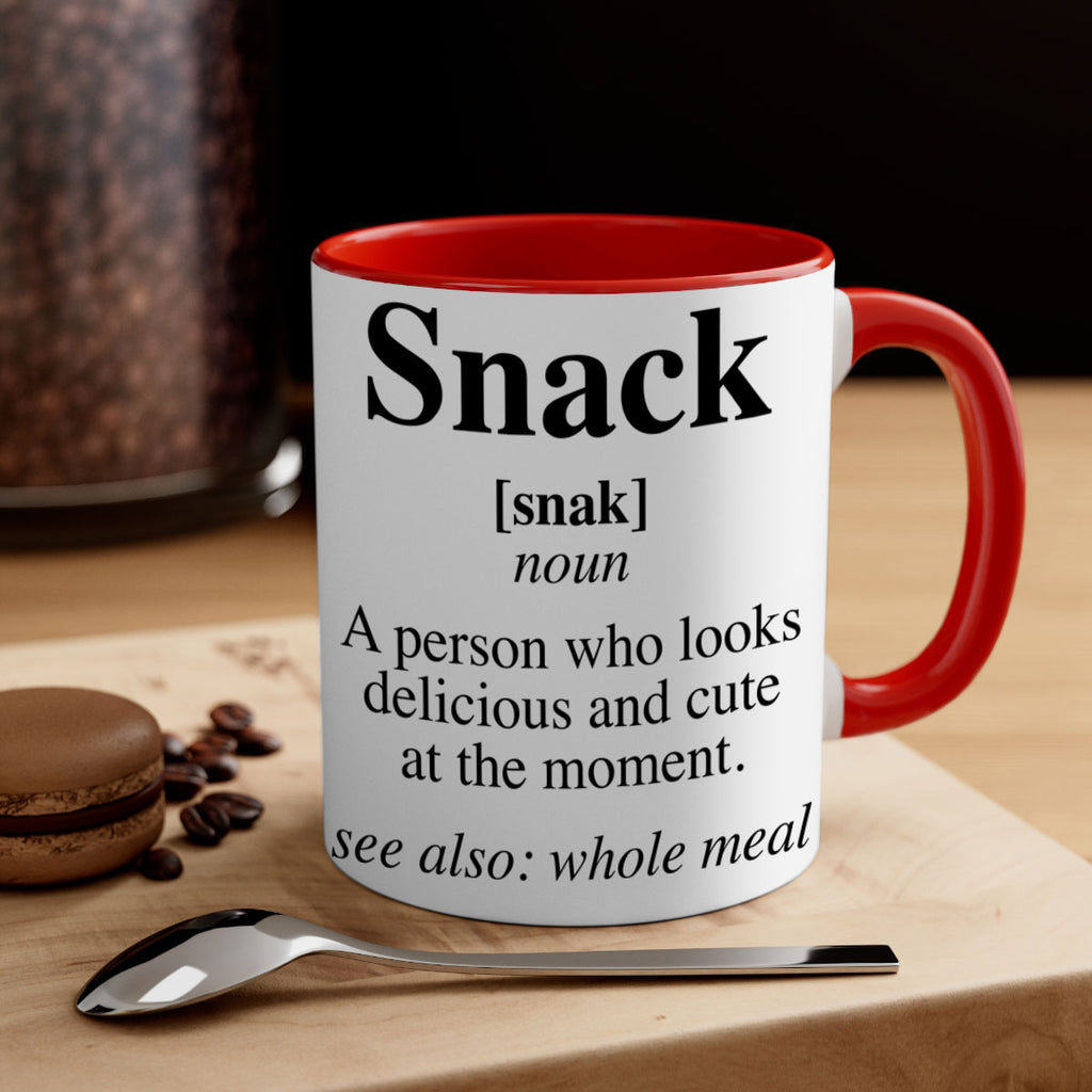snack definition 29#- black words - phrases-Mug / Coffee Cup