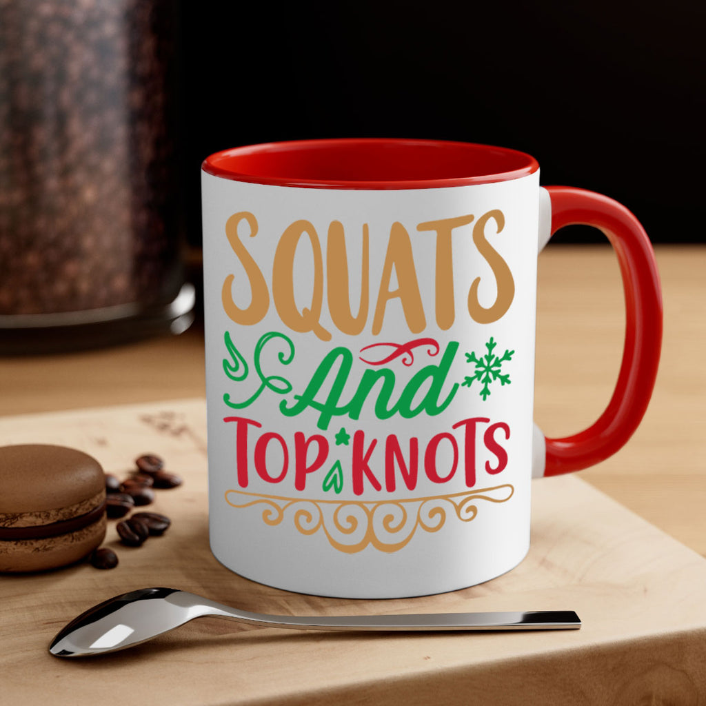 squats and top knots 10#- christmas-Mug / Coffee Cup