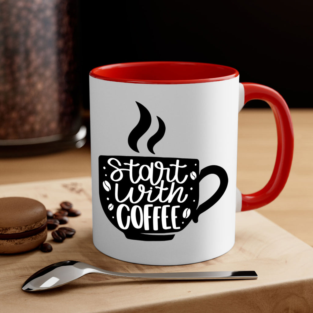 start with coffee 32#- coffee-Mug / Coffee Cup