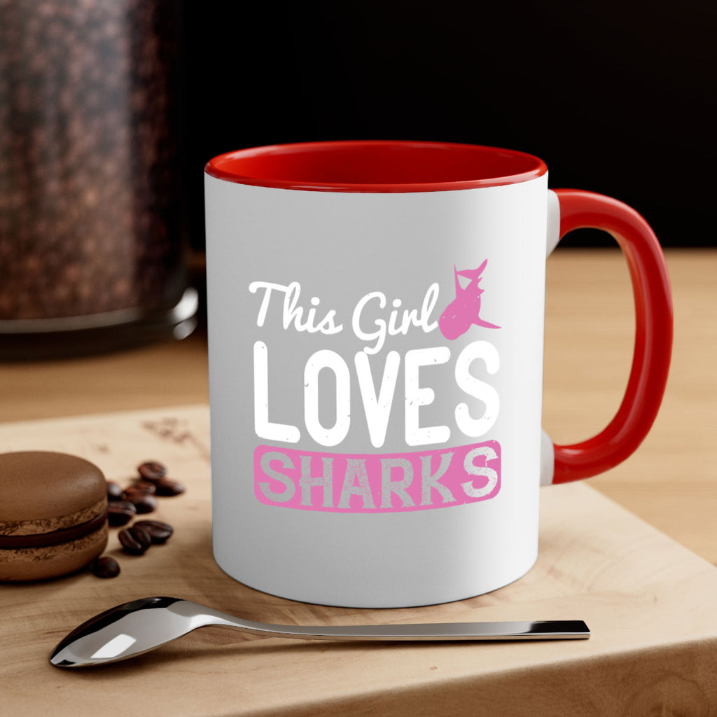 this girl loves sharks Style 12#- Shark-Fish-Mug / Coffee Cup