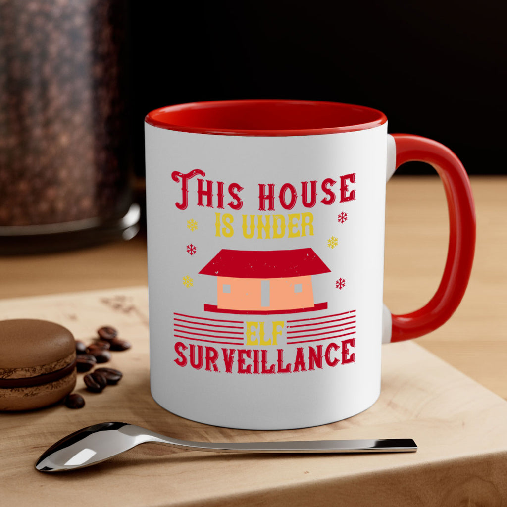 this house is under elf surveillance 349#- christmas-Mug / Coffee Cup