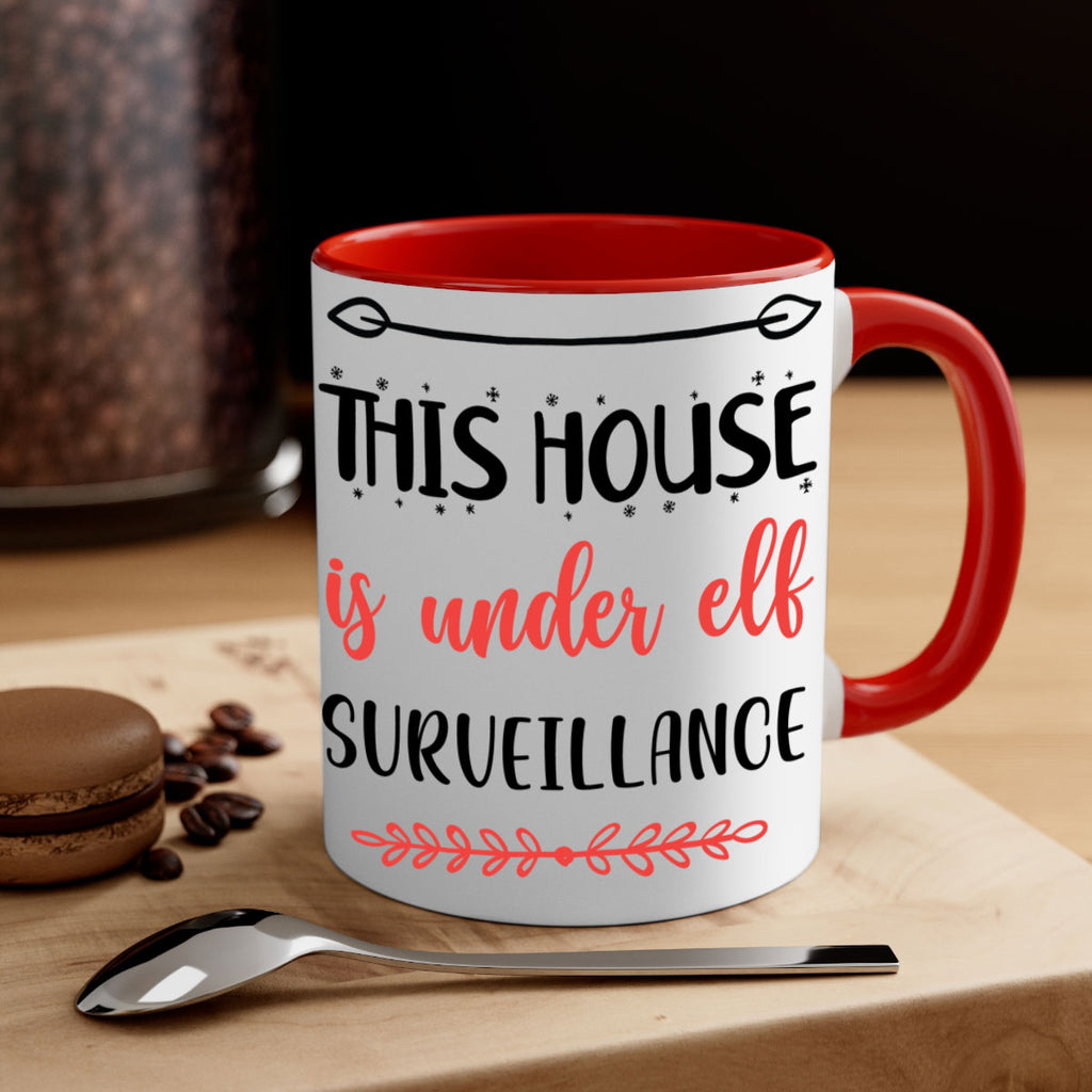 this house is under elf surveillance style 1209#- christmas-Mug / Coffee Cup