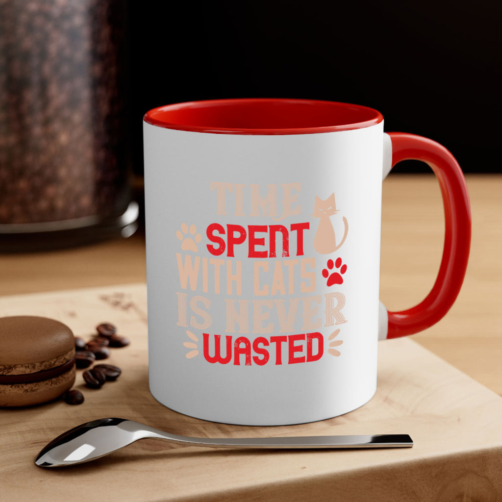 time spend with cat is never wasted Style 121#- cat-Mug / Coffee Cup