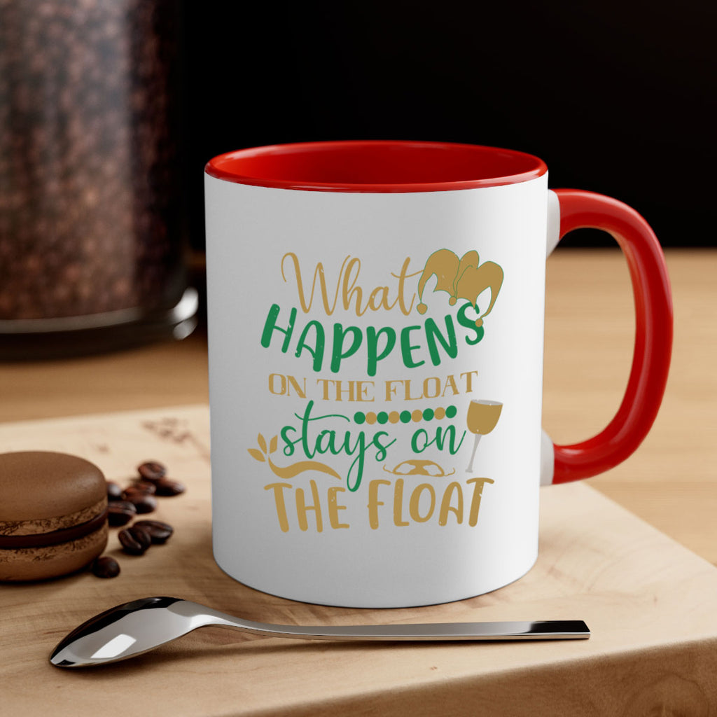 what happens on the float stays on the float 30#- mardi gras-Mug / Coffee Cup