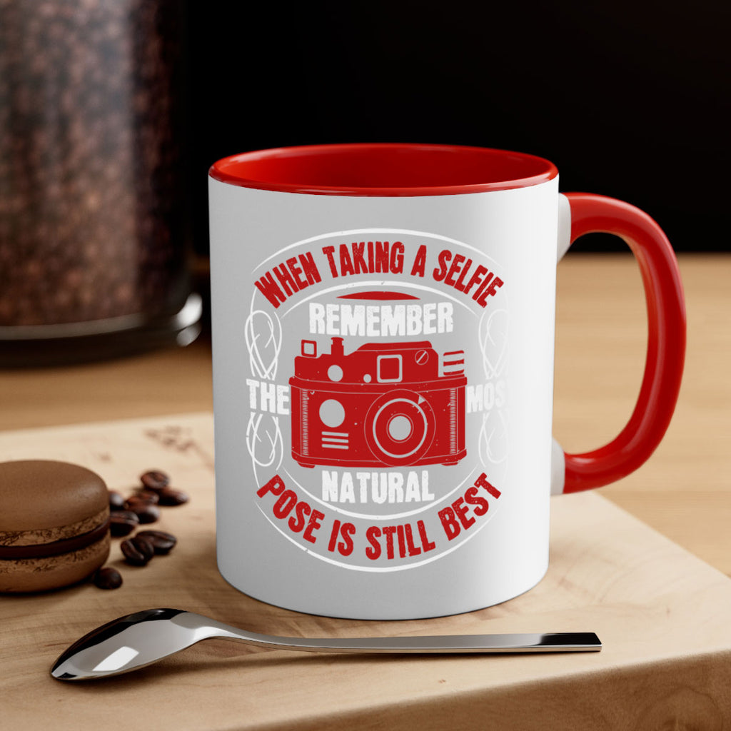 when taking a selfie remember 5#- photography-Mug / Coffee Cup