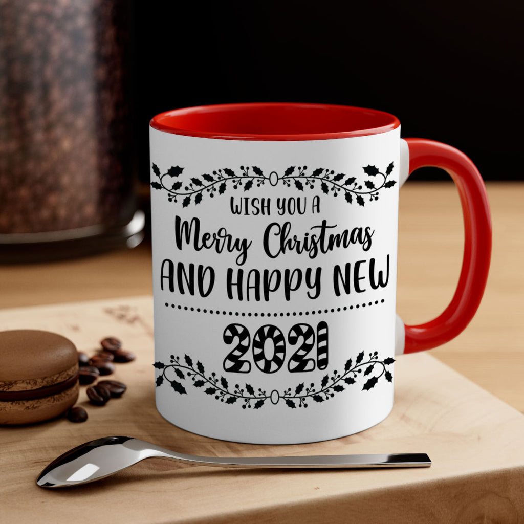 wish you a merry christmas and happy new year style 1242#- christmas-Mug / Coffee Cup