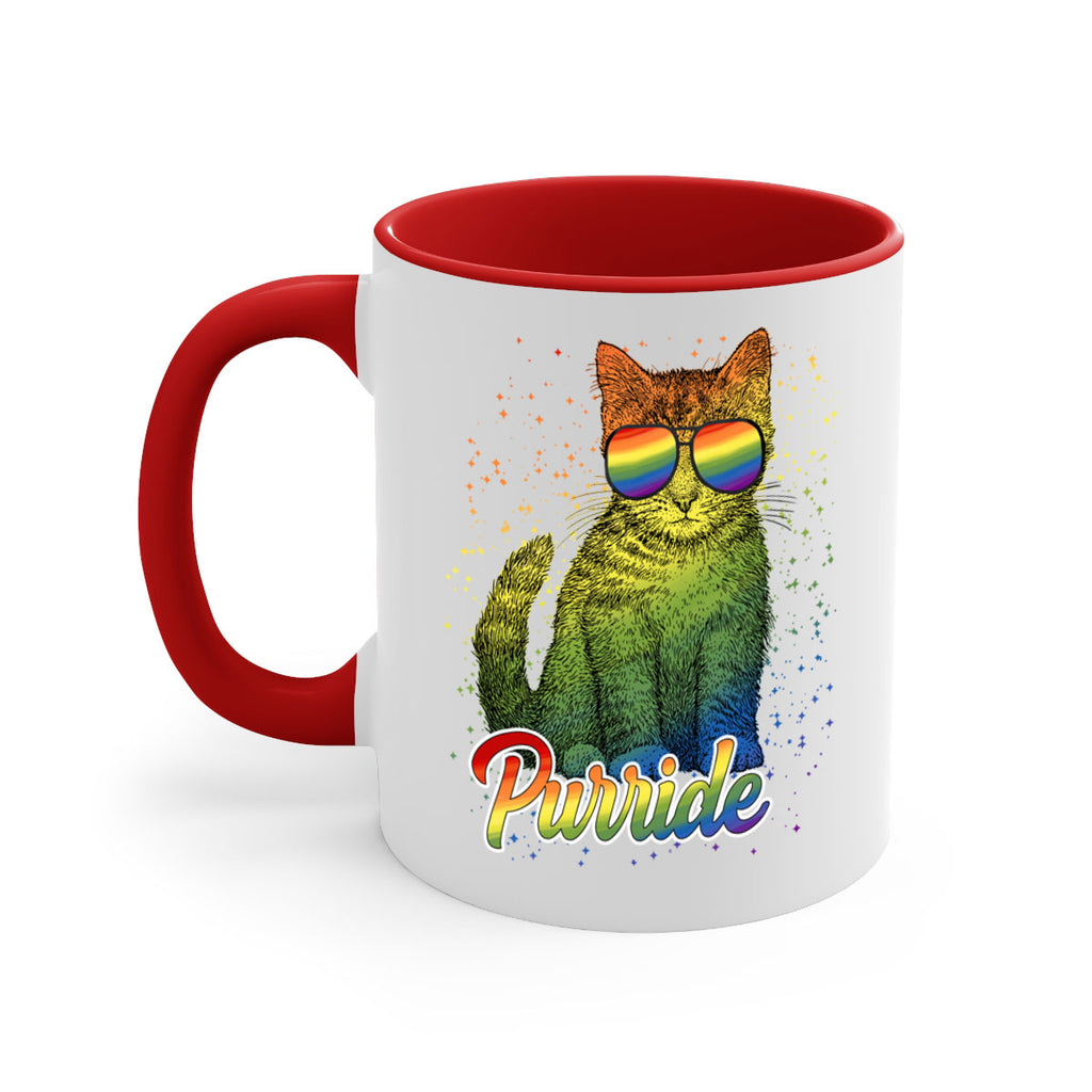 Cat Purride Lgbt Flag  Png 57#- lgbt-Mug / Coffee Cup