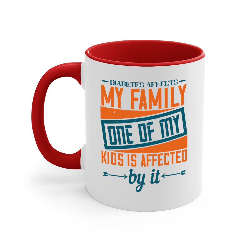 Diabetes affects my family One of my kids is affected by it Style 4#- diabetes-Mug / Coffee Cup