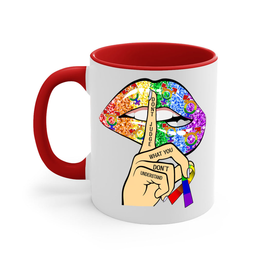 DonT Judge Lgbt Pride Lips  38#- lgbt-Mug / Coffee Cup