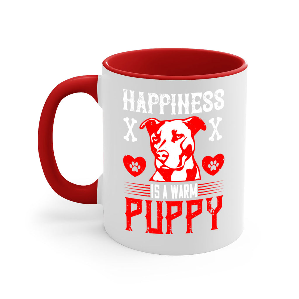 Happiness is a warm puppy Style 201#- Dog-Mug / Coffee Cup