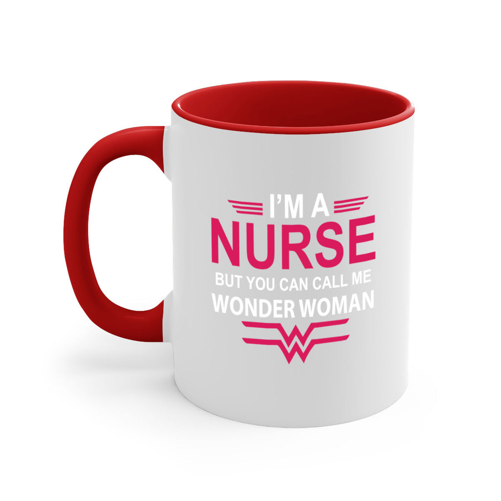 I am nurse but you can call me wonder woman Style 327#- nurse-Mug / Coffee Cup