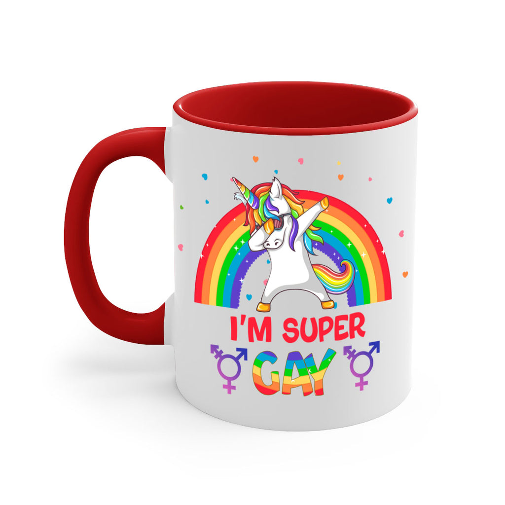 IM Super Gay Lgbt Pride Unicorn Png 44#- lgbt-Mug / Coffee Cup