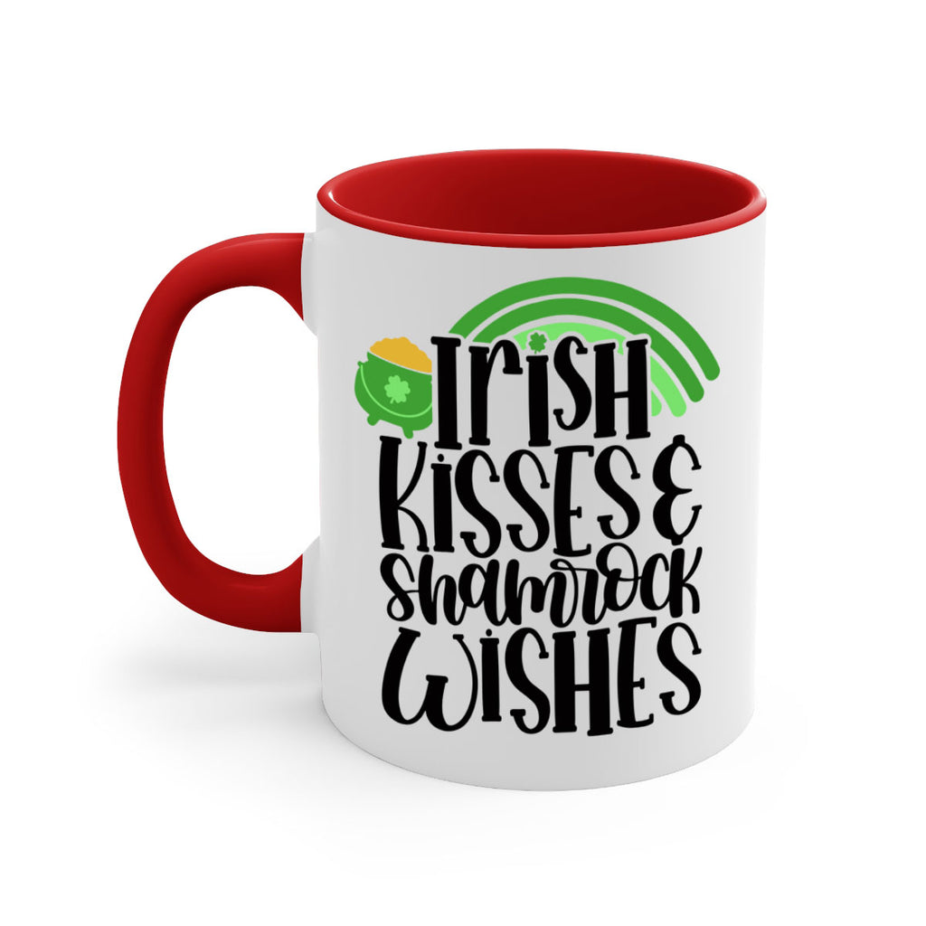 Irish Kisses Shamrock Wishes Style 80#- St Patricks Day-Mug / Coffee Cup