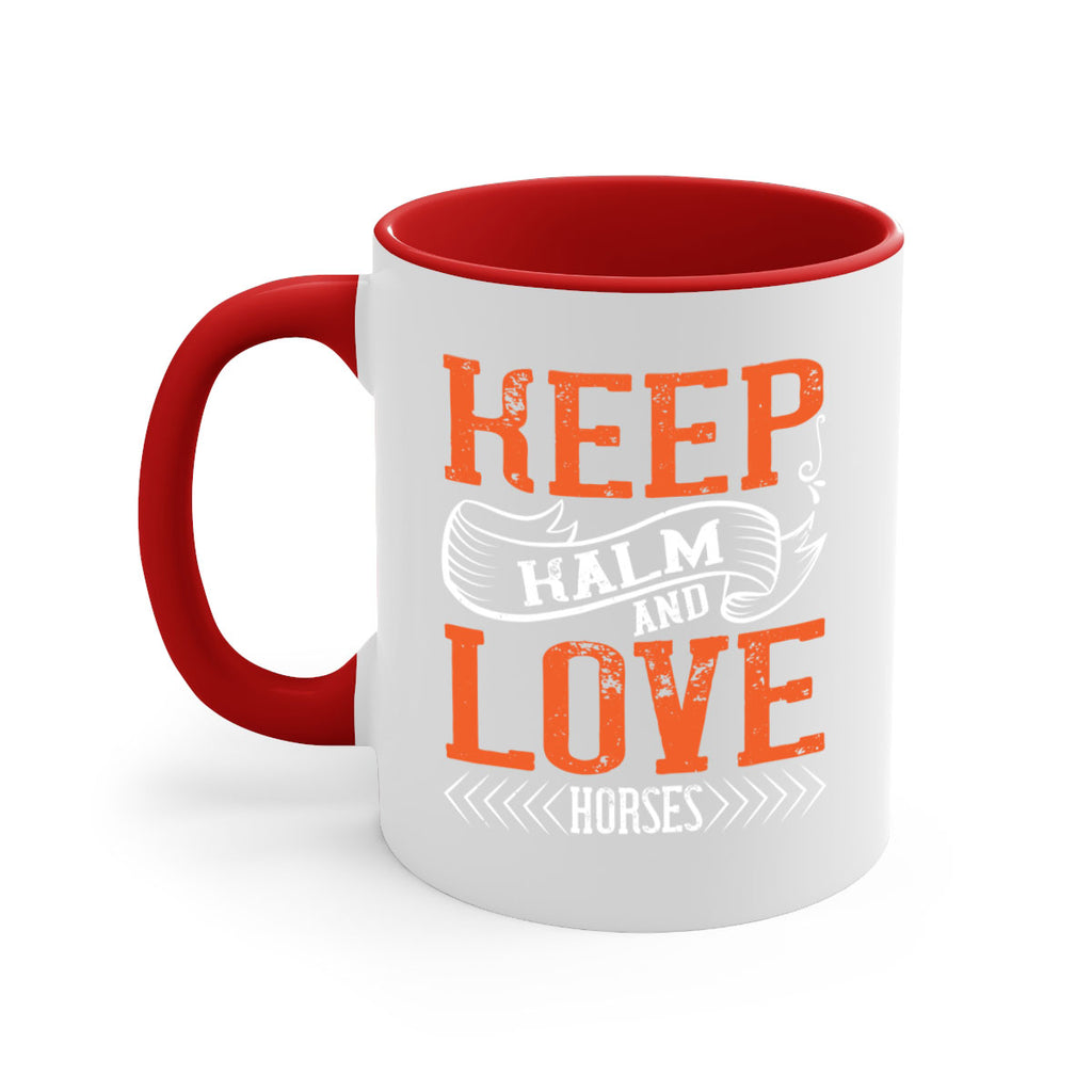 KEEP KALM AND LOVE HORSES Style 30#- horse-Mug / Coffee Cup