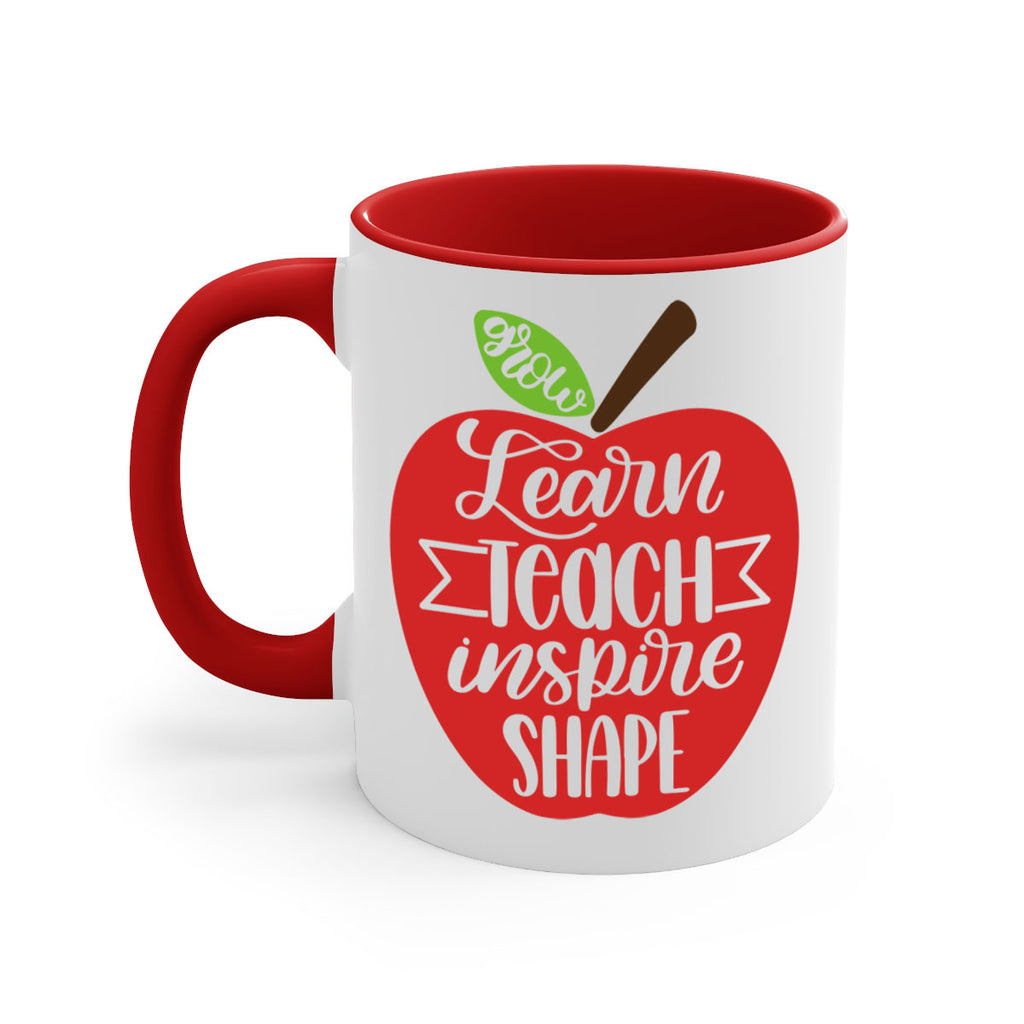 Learn Teach Inspire Shape Style 68#- teacher-Mug / Coffee Cup