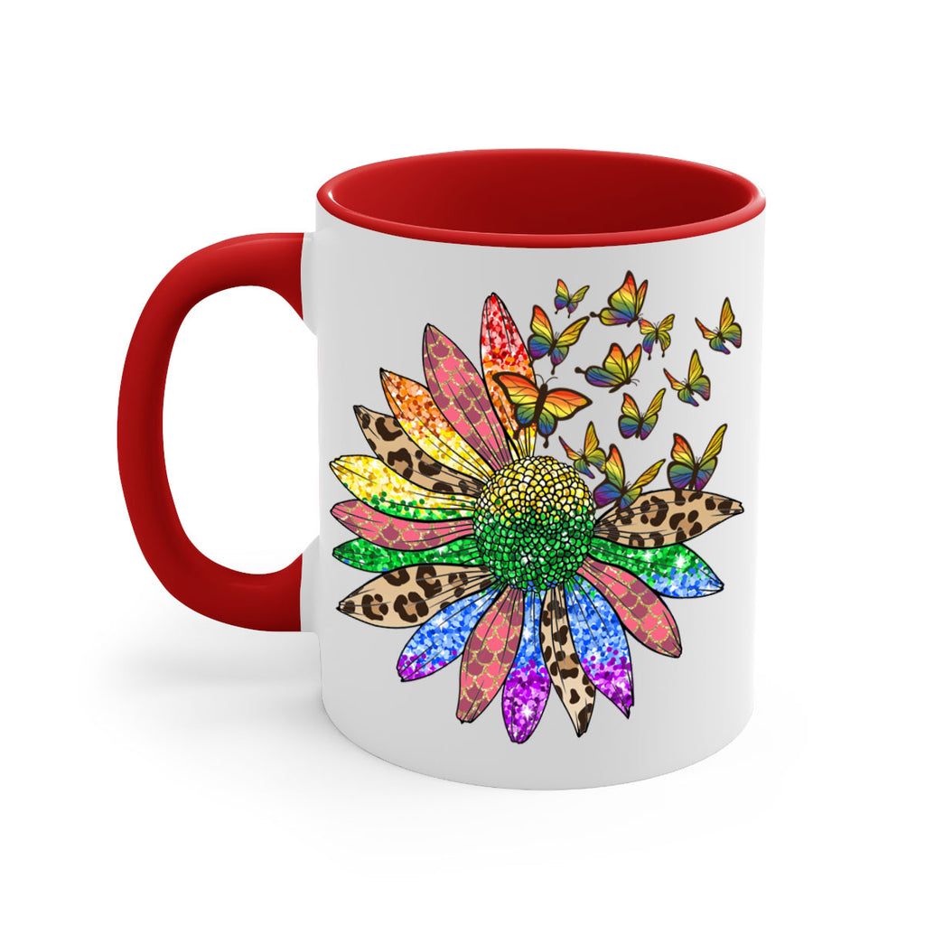 Lgbt Butterfly Sunflower  Png 52#- lgbt-Mug / Coffee Cup
