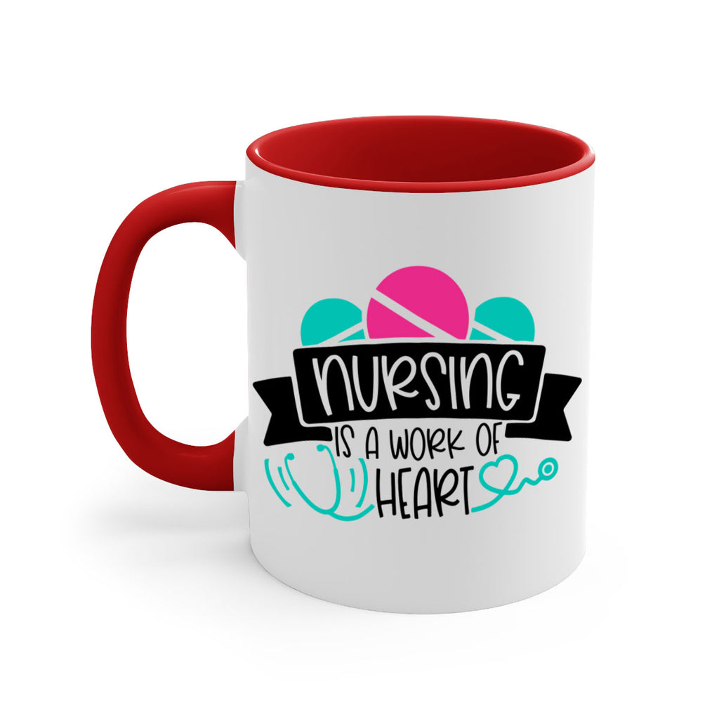 Nursing Is A Work Of Heart Style Style 71#- nurse-Mug / Coffee Cup
