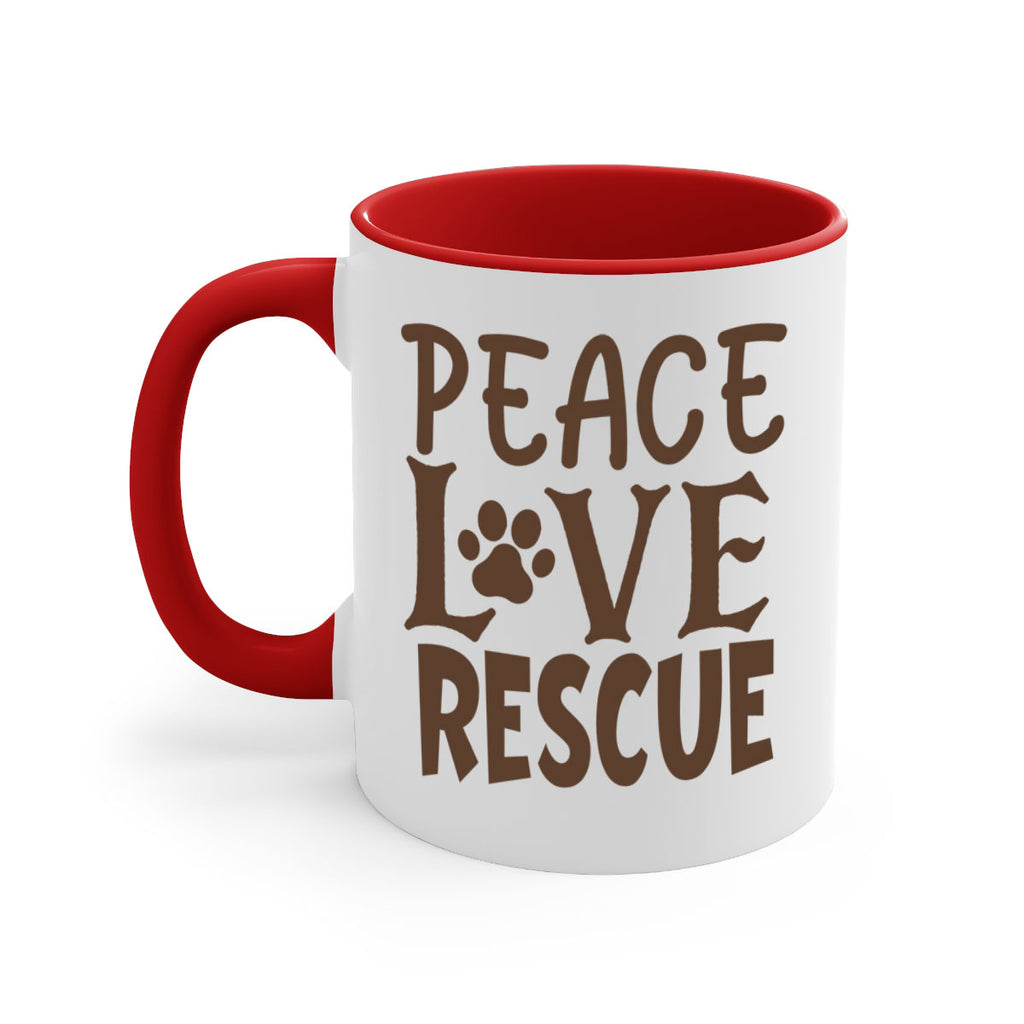 Peace Love Rescue Style 23#- cat-Mug / Coffee Cup